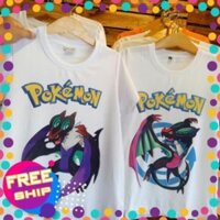 🔥SALE SẬP SÀN🔥 Áo thun pokemon noivern cho bé trai bé gái thật in tại shop