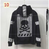 [Sale sấp sàn]Áo khoác philipp đính kim tuyến lưng to ảnh thật logo đẹp HN85P