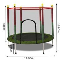 [Sale Sập Sàn][Hỏa Tốc HCM] Trampoline Jump - Nhà nhảy cho bé (1,4x1,4m) -AD