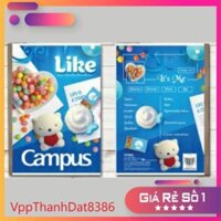 (Sale) Set 10 Vở Campus Gift Campus Season 120 trang hàng siêu chuẩn