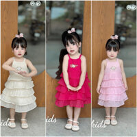 Sale Set Váy tầng hai dây cho bé gái dự tiệc, đi chơi