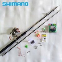 (sale)  [ shimano ] Bộ cần câu shimano 2 khúc 2m7 ,máy yumoshi lc 7000 kèm trọn bộ phụ kiện (rẻ vô địch)