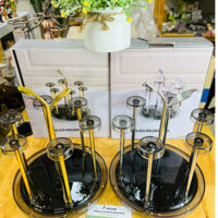 SALE SHOCK Khay kệ úp cốc ly mạ vàng, bạc sang chảnh tiện dụng, giá úp ly cao cấp dày dặn