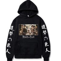 (SALE SỐC) Áo Hoodie Anime Attack On Titan Levi màu đen được yêu thích nhất