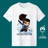 (SALE SỐC) Áo Liên Minh Huyền Thoại (LOL) YASUO Chibi ngắn tay