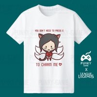 (SALE SỐC) Áo Liên Minh Huyền Thoại (LOL) AHRI Chibi ngắn tay