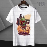 (SALE SỐC) Áo thun Star War Chibi BOBA ngắn tay