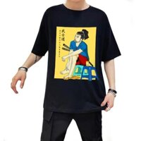 SALE SỐC ÁO THUN UNISEX YASUO TRÀ ĐÁ (ĐEN)
