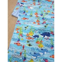 SALE SỐC Chăn bốn mùa trần bông mỏng cho bé hình đại dương cá heo
