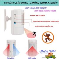 [SALE SỐC] Chuông Báo Động 2 Chiều Cảm Ứng,Chuông Chống Trộm, Ban Ngày Báo Khách Đến-Ban Đêm Chống Trộm. Dễ Dàng Lắp Ráp