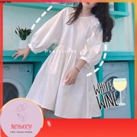 [SALE SỐC] Đầm Babydoll Tay Bồng 2 Màu Q016
