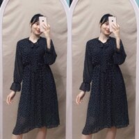 [Sale sốc] Đầm bầu maxi chất voan BEA3205 (freesize)