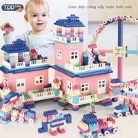 [SALE SỐC]  Đồ chơi trẻ em bé trai khối xây dựng lắp ráp đồ chơi giáo dục các hạt nhựa lắp xếp hình