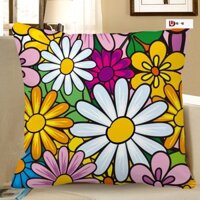 [SALE SỐC]  Gối ôm hoa cho bé gái đệm tựa sofa trẻ trung gối tựa đầu giường phòng khách đệm eo xe h