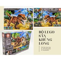 [SALE SỐC] LEGO KHỦNG LONG BẠO CHÚA_Bộ lắp ráp Jurassic World Săn Khủng long T-REX - 319 miếng