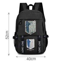 (SALE SỐC) Mẫu balo in hình Attack on Titan độc đẹp giá rẻ -Limited