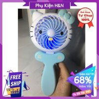 [SALE SỐC] Quạt Mini Cầm Tay Hello Kitty, phát sáng, siêu cute, quat mini, quat mini cam tay, quạt mini sạc điện