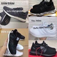 [SALE SỐC-SẴN HÀNG] Giày ultraboost 4.0 XÁM TRẮNG 36->43 ☑