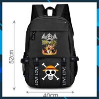 (SALE SỐC) SIÊU PHẨM  Balo in hình Luffy Ace One Piece độc đẹp giá rẻ