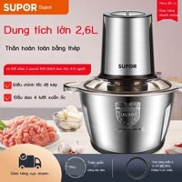 [SALE SỐC]  Supor Máy Xay Thịt Điện Đa Năng Thép Không Gỉ Máy Nhồi Thịt Cắt Rau Trộn Rau