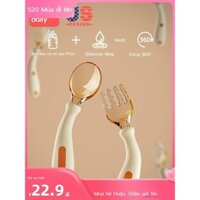 [SALE SỐC] Thìa tập ăn cho bé tập tự ăn trên 1 tuổi thìa silicone uốn cong thìa ăn dặm cho trẻ em