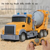 [SALE SỐC]  Trẻ em điện lớn trộn xe tải điều khiển từ xa xe chở rác xe tải đồ chơi cậu bé kỹ thuật