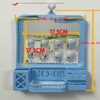 [SALE SỐC]  Ưu đãi đặc biệt gương treo tường, gương trang điểm có kệ gương, gương nhựa vuông, gương