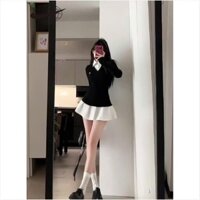 SALE SỐC  Váy nữ phong cách Hàn Quốc, hai mảnh giả, váy ngắn học sinh, phong cách preppy,váy gợi cảm