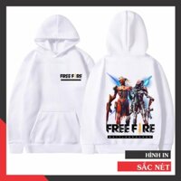 (SALE SỐC) XẢ HÀNG - Áo Khoác Hoodie Free Fire Màu Trắng Dầy Dặn Thẻ Vô Cực Mùa 13