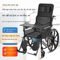 [SALE SỐC]  Xe lăn tăng cường đẩy bằng tay Lankang dành cho người già, xe lăn có thể ngả hoàn toàn