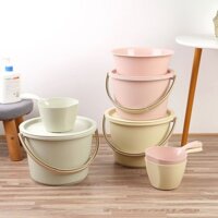 [SALE SỐC]  Xô nhựa dày hộ gia đình xô đựng gạo nhỏ đa năng phù hợp với lưu vực xô ký túc xá sinh v