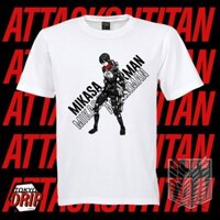 🔥SALE SỐC🔥Áo thun in hình Attack on Titan AOT Mikasa Ackerman Thời trang nam cổ tròn tay ngắn đẹp Giá Rẻ