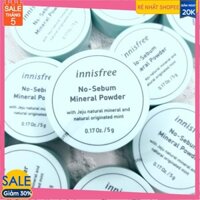 [Sale sock] Phấn phủ kiềm dầu dạng bột khoáng Innisfree No Sebum Mineral Powder 5g ( có Bill)