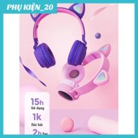 (SALE) Tai Nghe mèo Bluetooth P47 Chụp tai có Mic Headphone, tai nghe mèo không dây nghe nhạc, chơi game