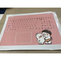 Sale tấm dán hồng cute cho laptop Asus K551L (sẵn mặt phím)