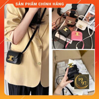 (Sale+Tặng Quà) Túi Đeo Chéo Mini Cho Nữ Hình Vuông Da Mềm Nắp Gập Khoá C Phong Cách Retro Hàng QCCC Siêu Đẹp_TIỆM 1997