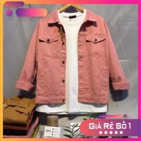 SALE TẤT ÁO KHOÁC JEAN NAM FORM RỘNG , UNISEX, PHONG CÁCH HÀN QUỐC