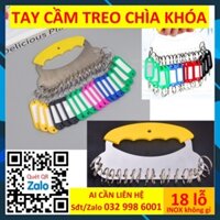 Sale Tay cầm thẻ vấn đề mẫu chốt 18 lỗ Móc khóa Key tag Combo 50 Móc vấn đề mẫu chốt tag name Thẻ lưu lại vali tư trang