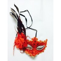 SALE TẾT - Mặt na đính hoa lông gà loại đẹp - mặt na trang trí - mặt na trung thu - mặt nạ Hallowen - mặt nạ hóa trang