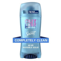 Sale Thanh lăn khử mùi bảo vệ cho nữ bảo vệ suốt 48h Secret Outlast Clear Gel Deodorant Clean Lavender 73g