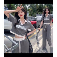 sale (thanh lý) set croptop quần dài thun nữ