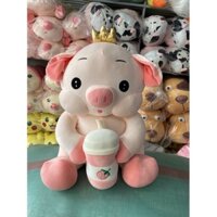 Sale thú bông heo bình trà 80cm chỉ 280k
