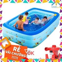 [SALE TO] Phao bơi Bể bơi cho bé -  hồ bơi thành cao 3 tầng bơm hơi - BH 12 THÁNG