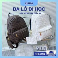 🌈SALE uy tín Balo Da Đeo Vai Nam Nữ Đi Học SiZe 40 Hàng  Chất Liệu Da PU Chống Thấm Nước Họa Tiết Chữ KTM