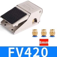 [SALE] Van bàn đạp chân khí nén FV420 tặng kèm đầu nối hơi ống 8