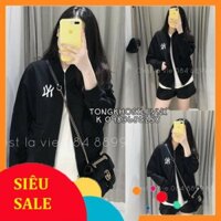 [SALE XẢ KHO] ÁO KHOÁC BOMBER THÊU CHỮ NY FORM RỘNG