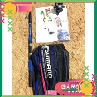 [SALE]  [ Xả Kho ] Combo Cần Câu Cá Bộ Cần Shimano-Máy-Túi Đựng Cần Đủ Size Kèm Phụ Kiện