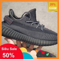 SALE [XẢ KHO] [GIÀY FULL BOX]Giày Y.Z.Y 350 black red static phản quang dây giày