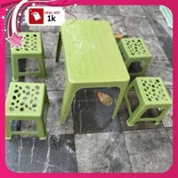 (SALE XẢ KHO)combo 6 BÀN 24 GHẾ /ghế nhựa bền đẹp,bộ bàn ghế trà trành trà đá (FLASH SALE)