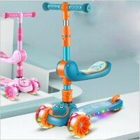 sale - Xe trượt scooter bản cao cấp có ghế ngồi đèn led có nhạc xe chòi chân